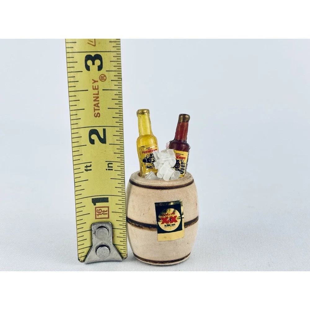 President Beer 2 Two‎ Bottles Barrel Key Chain - Advertising